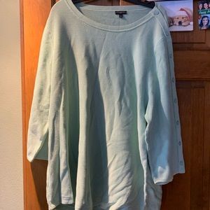 Talbots plus Womens 3x long sleeve pull over top.